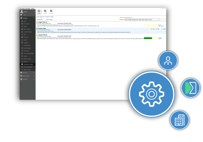 InfoServ CRM - Auto Import/Export