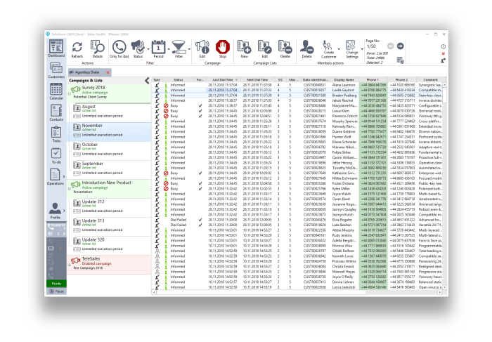 InfoServ CRM - Agentless Dialing