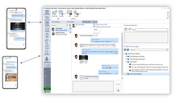 InfoServ CRM - Viber Chat