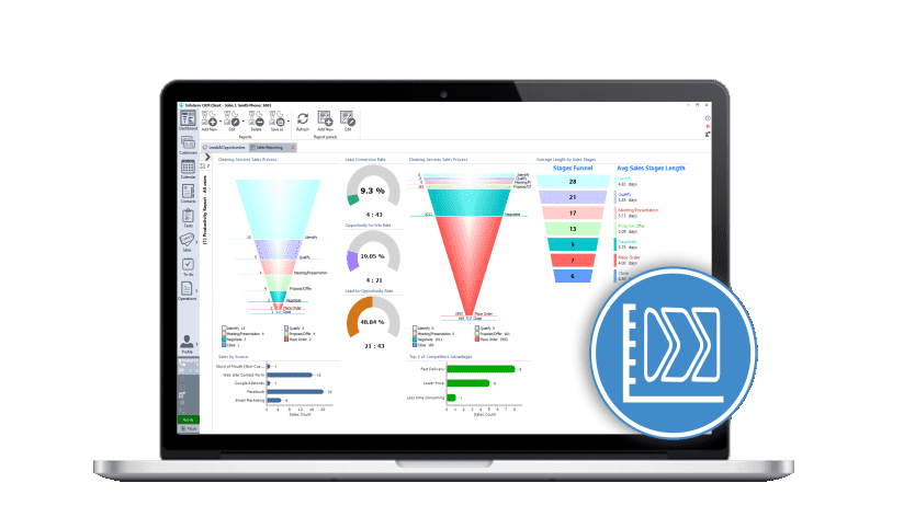 Sales reports illustration