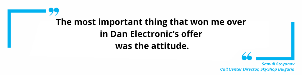Dan Electronic: The most important thing that won me over in the InfoServ CRM offer was the attitude.