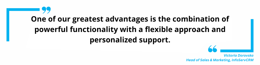 We combine powerful functionality with a flexible approach and personalized support.