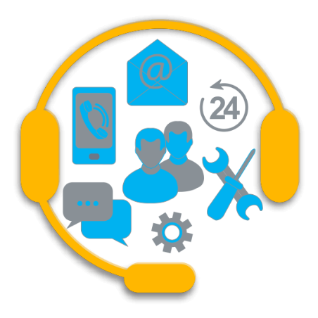 Helpdesk customer support illustration