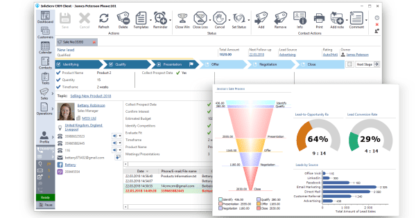 InfoServ CRM - Sales Management